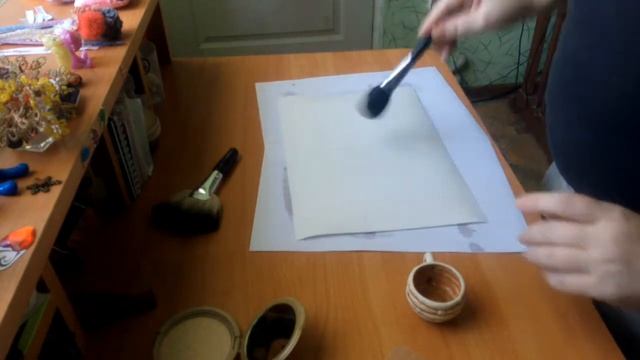 DIY. Как покрасить бумагу для блокнота +1 новый способ смотреть онлайн
