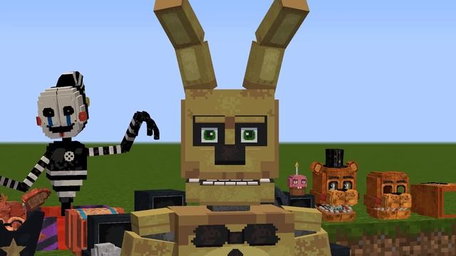 Becoming FNAF Animatronics in Minecraft! (Minecraft FNAF Universe Mod) смотреть онлайн