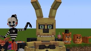 Becoming FNAF Animatronics in Minecraft! (Minecraft FNAF Universe Mod)