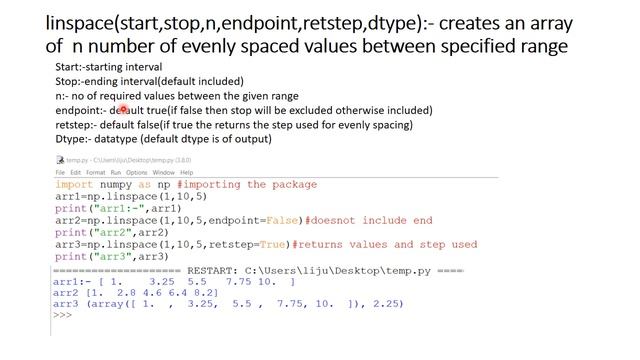 methods to create numpy arrays смотреть онлайн