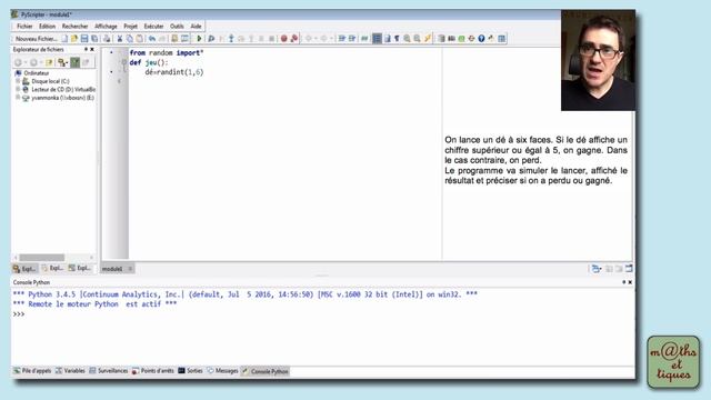 Utiliser l'instruction conditionnelle - Tutoriel Python #3/7 смотреть онлайн