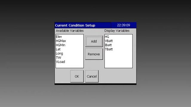 Configuring Current Conditions Reporting On An FTS Axiom Datalogger/DCP