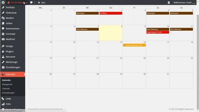 Ajax Eventkalender für WordPress 3DM HD смотреть онлайн