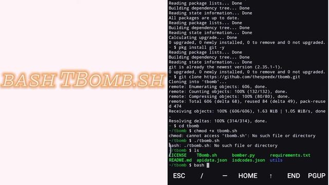 HOW TO CREATE CALL OR MESSAGE BOMB USING TERMUX | TBOMB смотреть онлайн