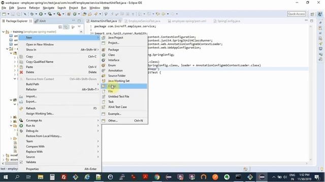 Spring JUnit Testing смотреть онлайн