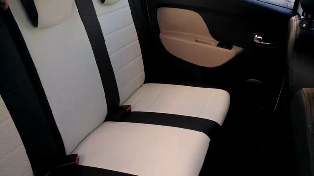 Профессиональная установка модельных авточехлов от интернет-магазина АВТОКРАСОТКА. Рено Логан ПОСЛЕ