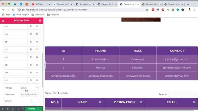 ELEMENTOR TABLES TUTORIAL: Create Free Data Tables in Elementor with search and filters смотреть онлайн