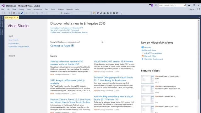 How to install Visual Studio 2015 and connect with TFS 2015 смотреть онлайн