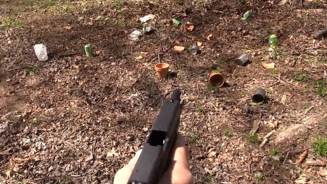 Glock 17 Full Auto Close-up