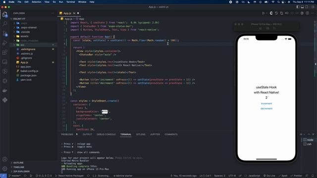 useState Made Easy with React Native [In 12 Minutes] - 2022 смотреть онлайн