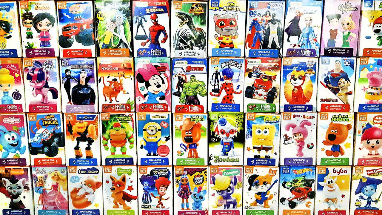 55 СЕРИЙ СЮРПРИЗОВ СВИТ БОКСОВ! Marvel, DC, Леди Баг, Буба, Paw Patrol, Машинки, Динозавры, Миньоны смотреть онлайн