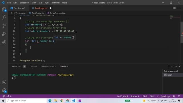 Typescript Part 14 || Array Part 2 || English || By Vikash Shakya смотреть онлайн