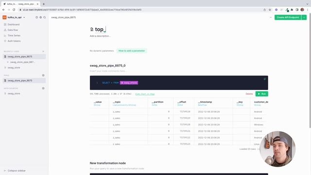 Tinybird Screencast - Create REST APIs from Kafka streams in minutes смотреть онлайн