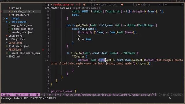 Sorting struct fields in Rust? | Iced GUI | Live Stream Recording смотреть онлайн