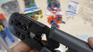 ОБЖИМКА (кримпер) RJ45 СО ВСТРОЕННЫМ КАБЕЛЬ ТЕСТЕРОМ!!!