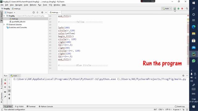 Code Chrome Logo Design in python смотреть онлайн