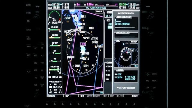 Планирование полета Garmin G1000