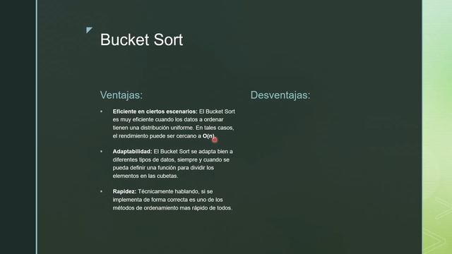 Ejemplo Java Bucket Sort смотреть онлайн