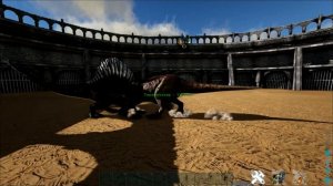 Ark Survival Evolved ТИРАННОЗАВР ПРОТИВ СПИНОЗАВРА