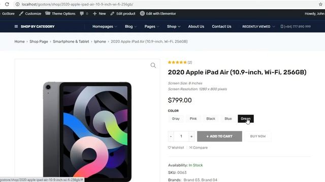 GoStore - Product Details Layout смотреть онлайн