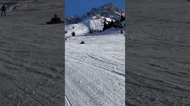 Ski resort Shymbulak. Almaty. Mountains. Kazakhstan. Горнолыжный курорт Шымбулак. Наши горы смотреть онлайн