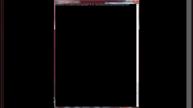 Урок №6 "Установка и запуск apache22 на FreeBSD" смотреть онлайн