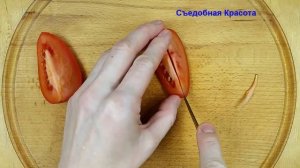 Бабочка из Помидора. Украшения из овощей...