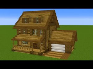 Майнкрафт - Как построить деревянный городской дом. Minecraft.