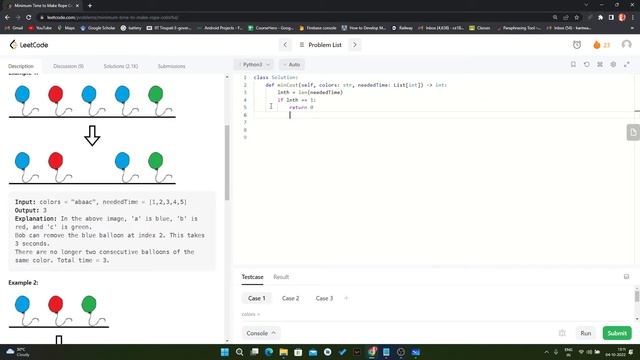 1578. Minimum Time to Make Rope Colorful || Python || LeetCode смотреть онлайн
