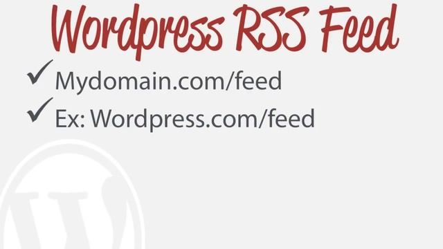 Wordpress RSS Feeds and Feedburner Setup - Quick Tutorial смотреть онлайн