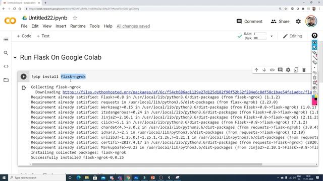 How To Run Flask In Google Colab смотреть онлайн