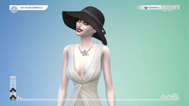 Sims 4 resident Evil lady Alcina Dimitrescu смотреть онлайн