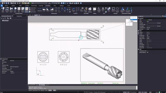 2D production drawing detailing | BricsCAD for Product Design Professionals смотреть онлайн
