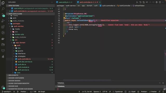 Nest JS Auth System with access and refresh tokens #24 #nestjs #microservices смотреть онлайн