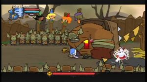 Castle Crashers - Boomerang At Barbarian Boss