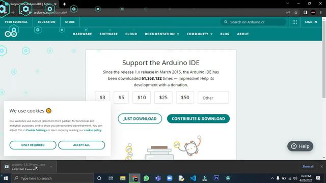 Download and Install Arduino IDE on windows 7/8/10 смотреть онлайн