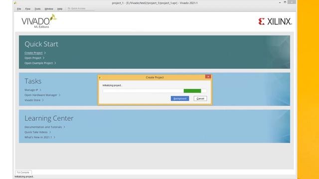 Vivado. Создание проекта смотреть онлайн