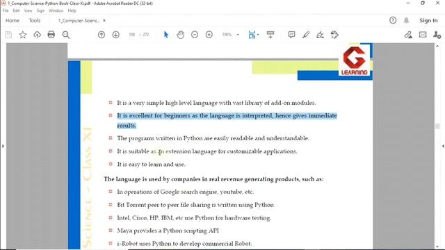 Introduction of Python programming language | Class 11 | Computer Science | Information Practices смотреть онлайн
