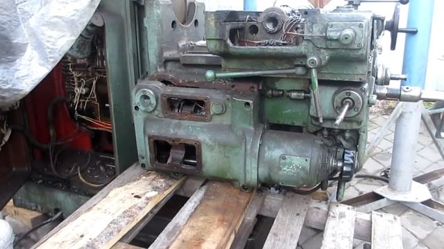 Фрезерный станок 6М12П - Как снять коробку подач/6M12P - How To Remove The Feed Box