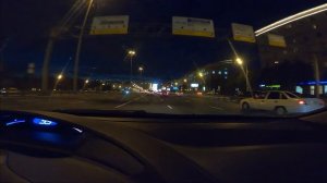Быстрая езда по ночной Москве l Honda Civic 4D night city driving