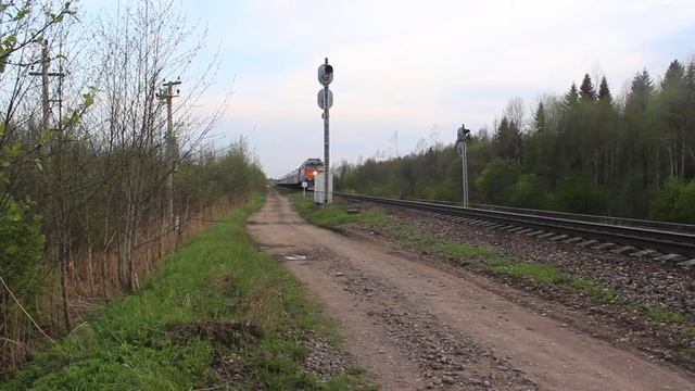 Поезд №10 Псков – Москва на Витебском ходе. Редкий случай смотреть онлайн
