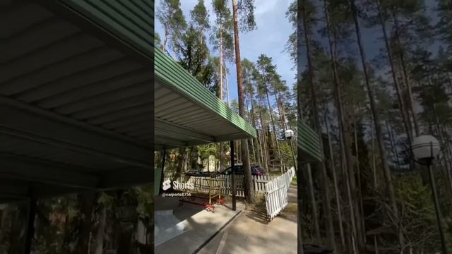 Проект Автомобильного навеса с плоской крышей. #shortsvideo