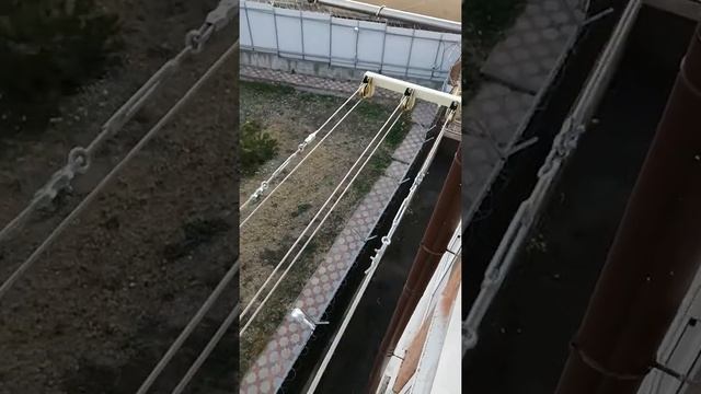 Сушилка балконная внешняя подвижная с роликами на 3 дорожки смотреть онлайн