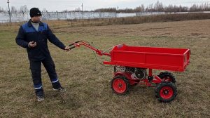 Очень дорогая, грузовая платформа на мотоблок АГАТ-САЛЮТ