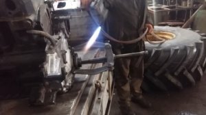 Д 260 проблема снять флянец коленвала.