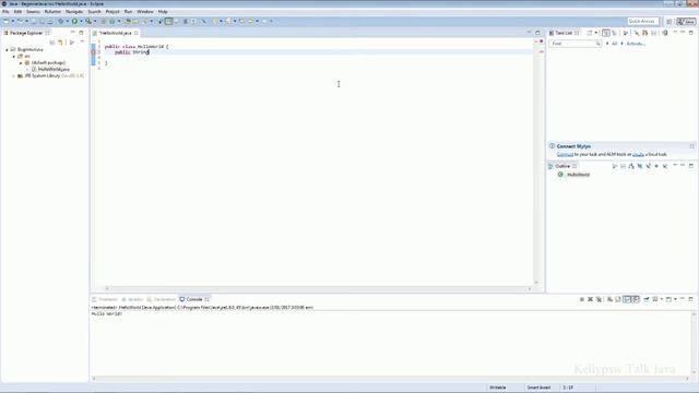 Java Hello World смотреть онлайн
