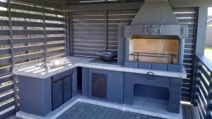 Сборка печи барбекю №19. Компания «Династия»