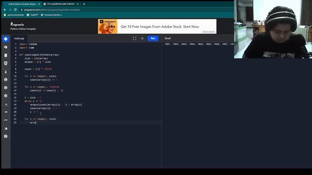UTS Algoritma dan Struktur Data : Counting Sort dalam python смотреть онлайн