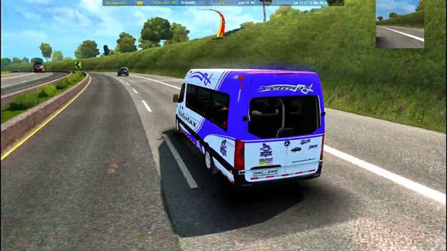 "Mod Gratis" Euro Vans Mercedes Benz Sprinter + Skin Colombianos 2020, Mapa De Colombia ETS2 V1.36 смотреть онлайн