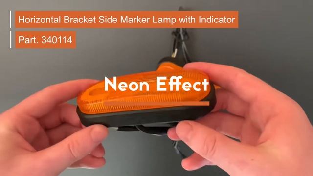 LED Side Marker Lamps For Trailers With Neon Style Indicator